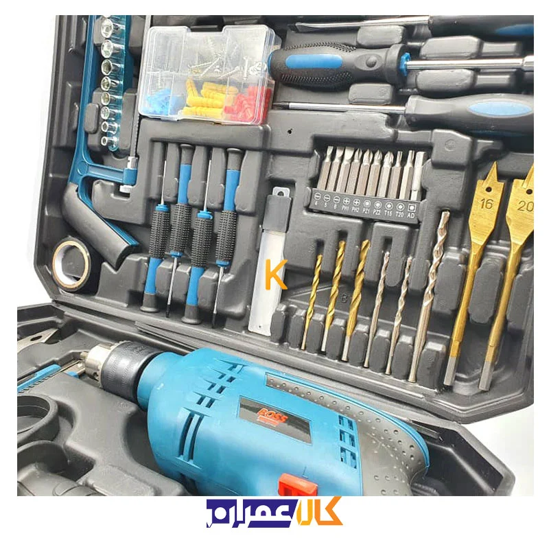 مجموعه 100 عددی دریل چکشی باس مدل BS-1308