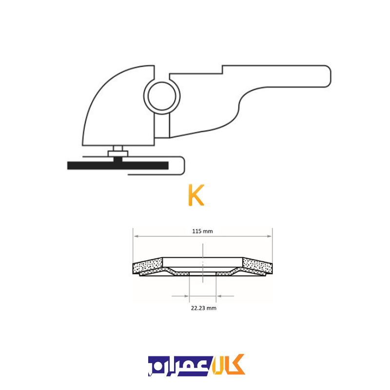 سنباده فلاپ دیسک مدل SLTR 115xZK80 لوکاس