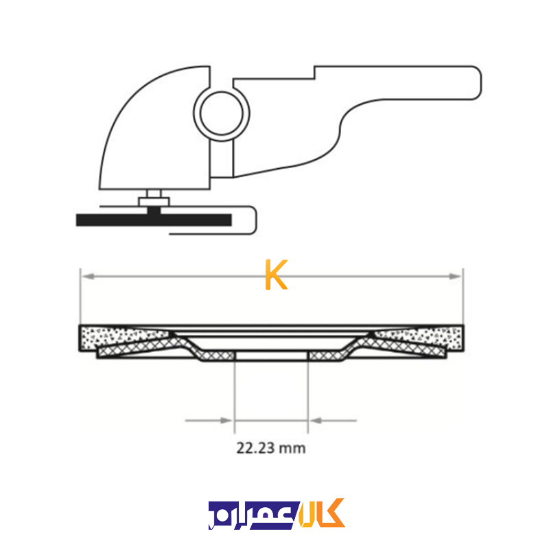 سنباده فلاپ دیسک مدل V2 POWER 230xZK40 لوکاس