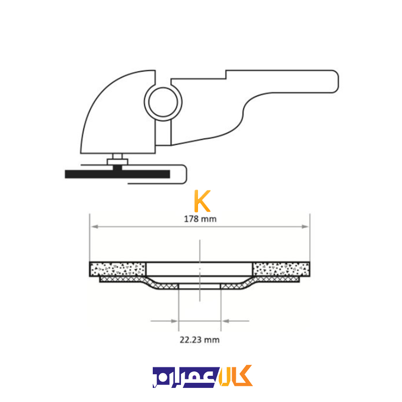 سنباده فلاپ دیسک مدل SLTR 178xZK40 لوکاس