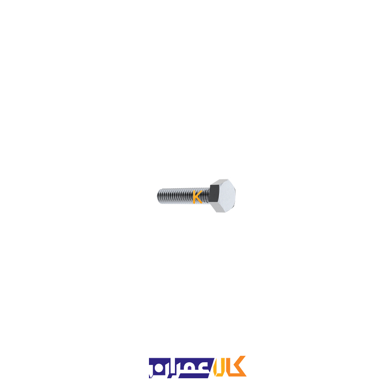 پیچ شش گوش تمام رزوه سایز 4 میلی متر