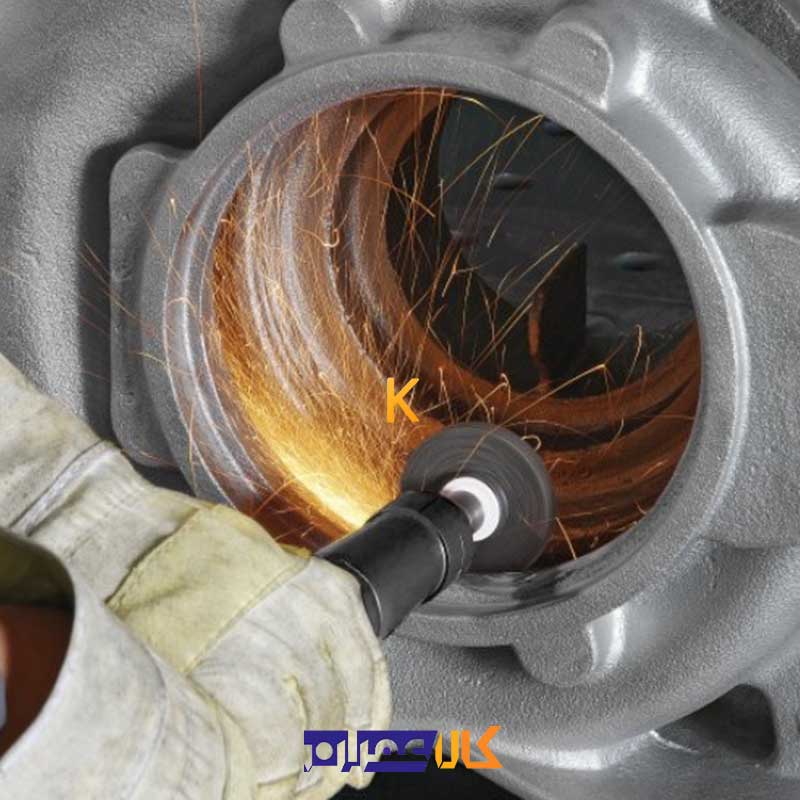 سنگ فرز انگشتی استوانه‌ای 20×40 مدل A200004020633 لوکاس