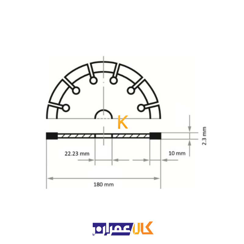 دیسک گرانیت بر مدل LD3 S10 180 لوکاس