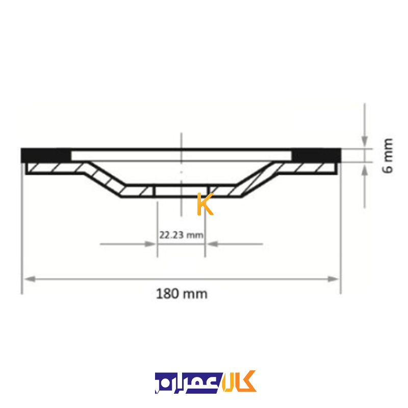 صفحه الماسه ساب بتن مدل 6.0x180 لوکاس