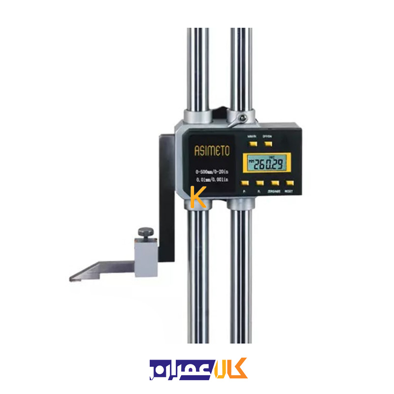 کولیس پایه دار دیجیتال دوبل (با خروجی داده) سری 627 آسیمتو