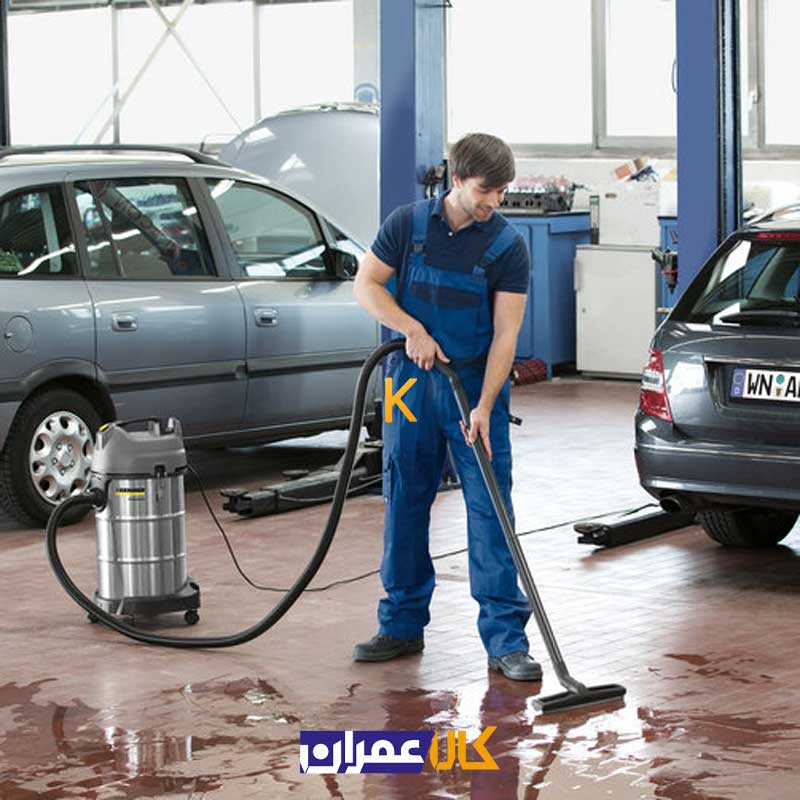 جارو برقی صنعتی آب و خاک مدل NT 38/1 کارچر