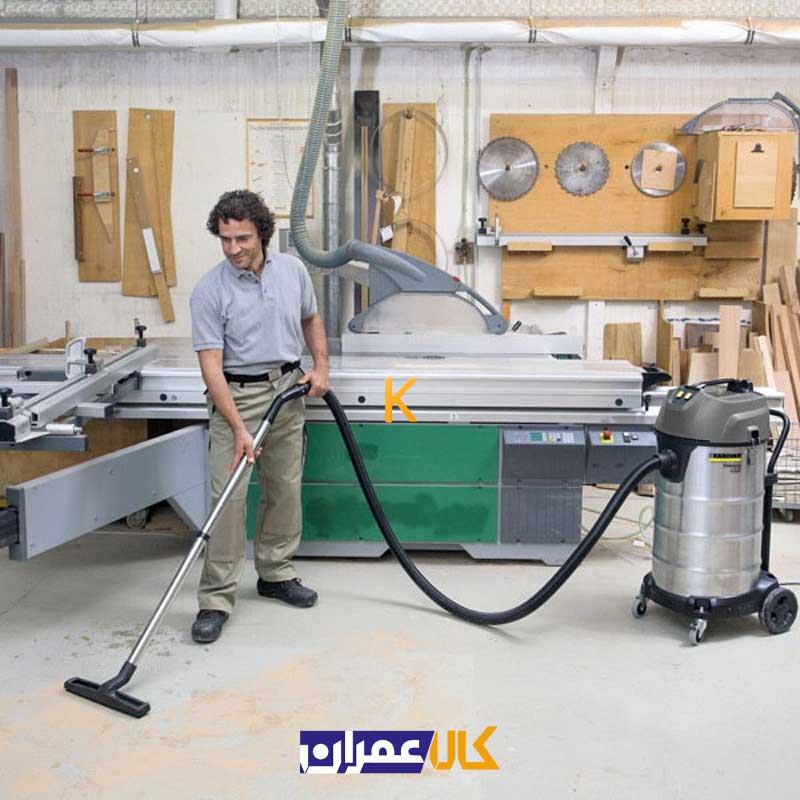 جارو برقی صنعتی آب و خاک مدل NT 90/2 کارچر