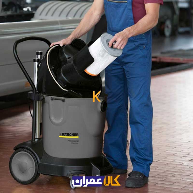 جارو برقی صنعتی آب و خاک مدل NT 70/3 کارچر