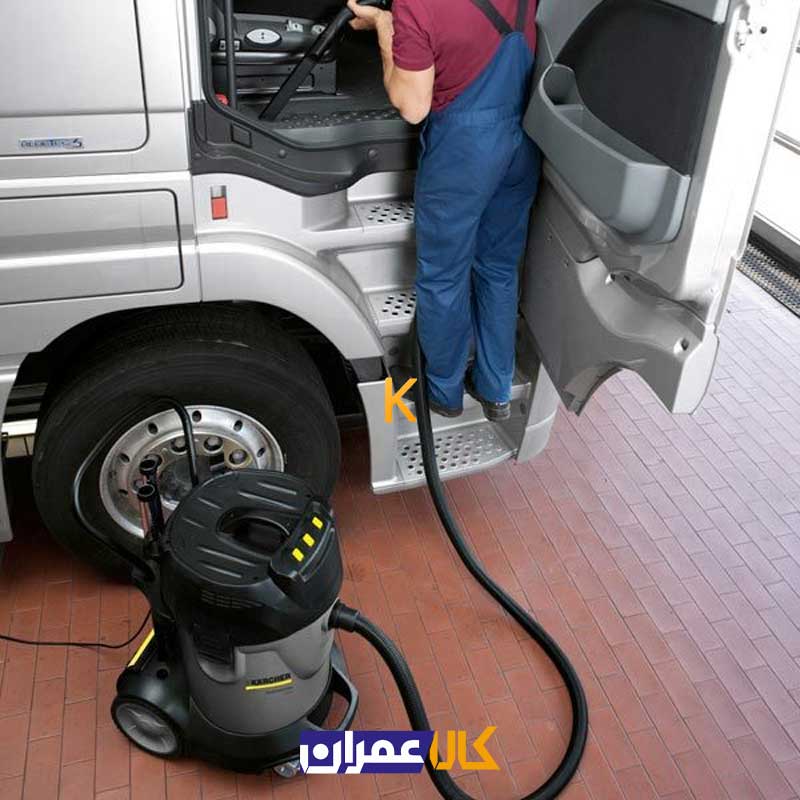 جارو برقی صنعتی آب و خاک مدل NT 70/3 کارچر