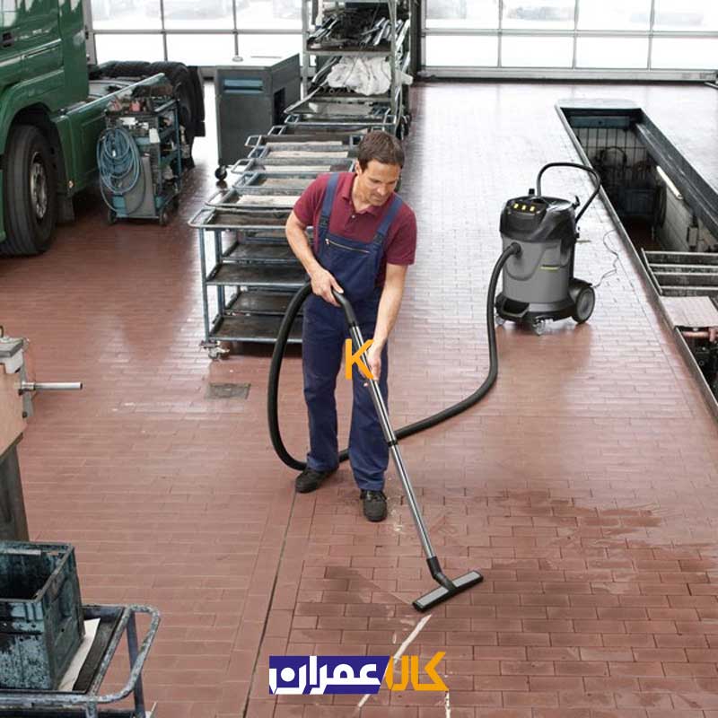 جارو برقی صنعتی آب و خاک مدل NT 70/3 کارچر