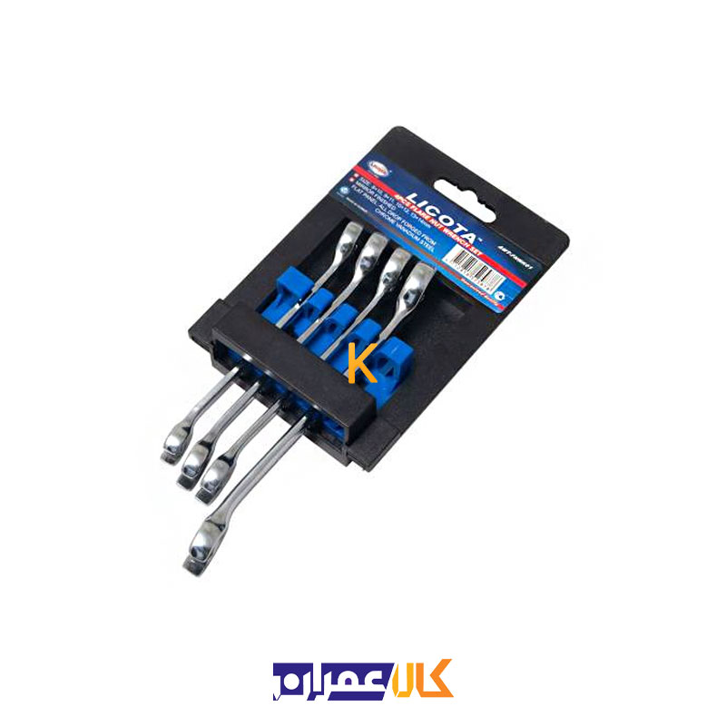 مجموعه 4 عددی آچار دو سر تخت مدل AWT-FNMK01 لیکوتا