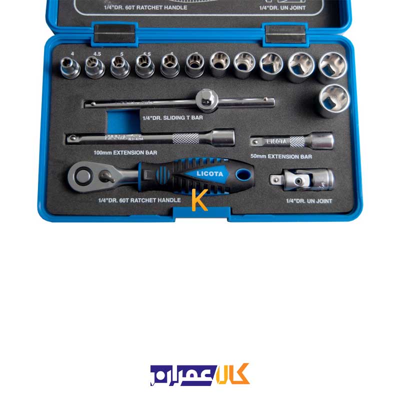 مجموعه 17 عددی آچار بکس مدل TSK-30001 لیکوتا