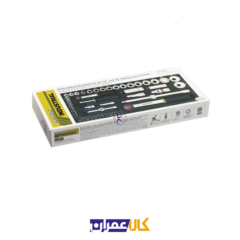 مجموعه 57 عددی سری بکس و پیچ گوشتی مدل 23040NEW پروکسون