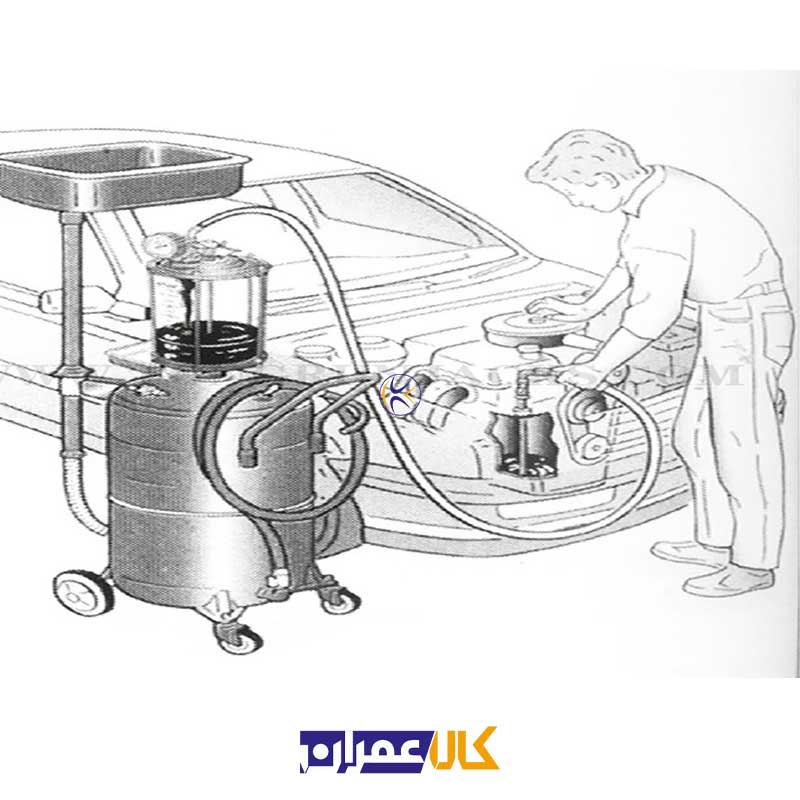 ساکشن روغن 90 لیتری بادی قیف دار مدل TRG2090 بیگ رد