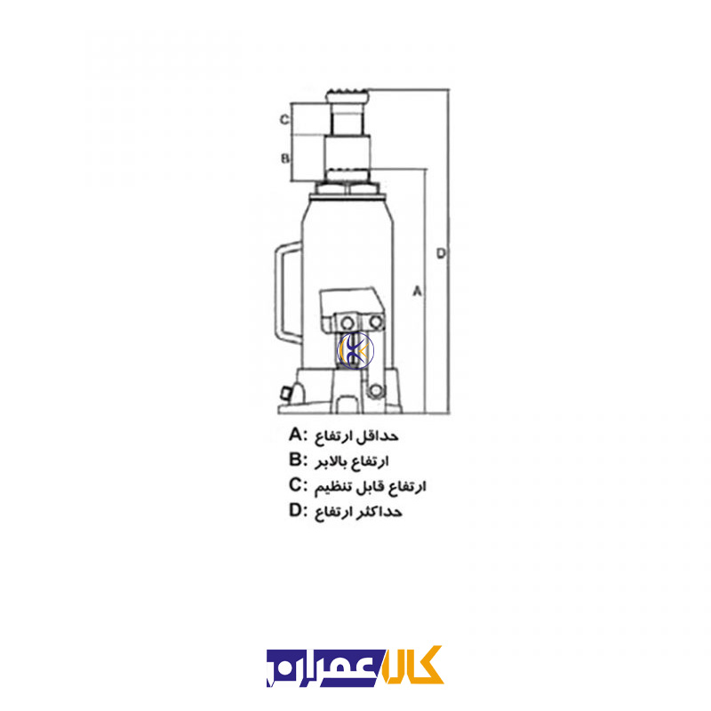 جک روغنی 5 تن مدل T90504D-S بیگ رد