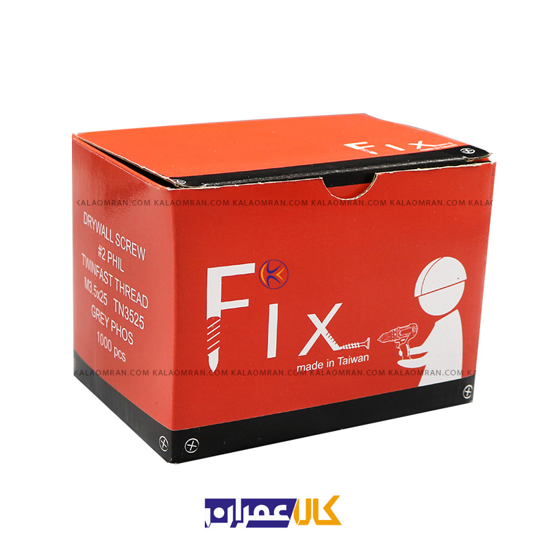 پیچ کناف 2.5 ساده 25-3/5 TN فیکس - FIX