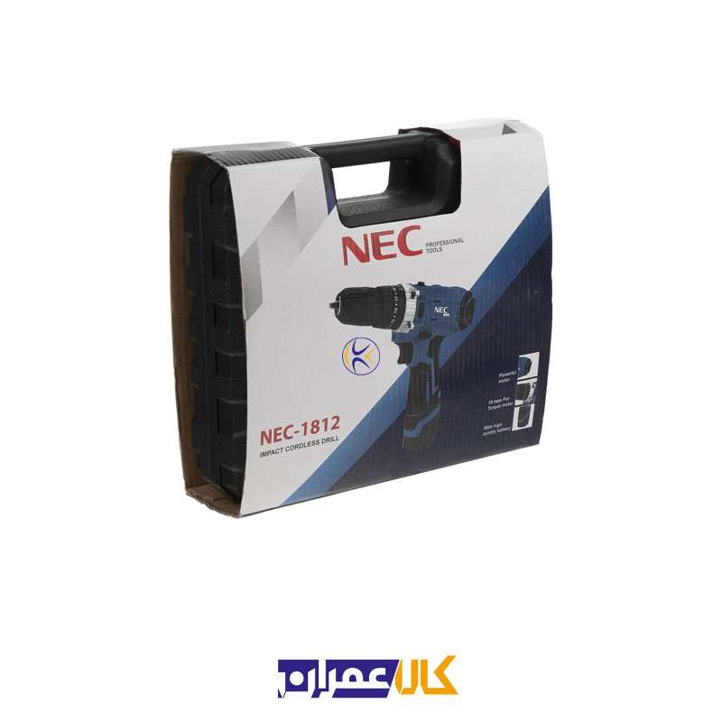 دریل شارژی 12 ولت چکشی 1812 ان ای سی