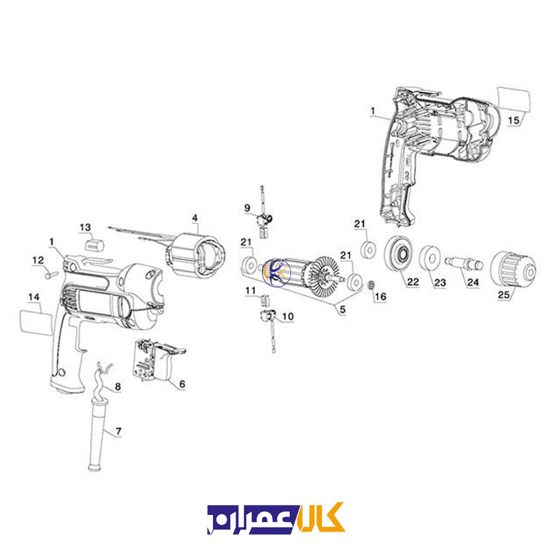 دریل خانگی مدل DWD112S دیوالت