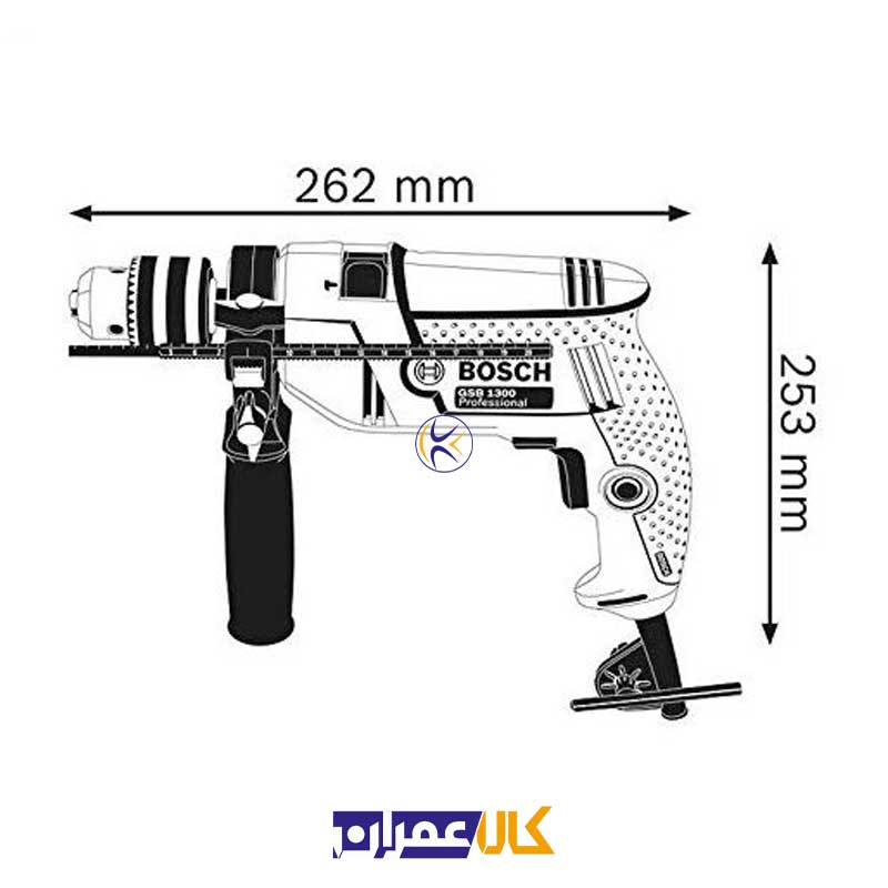 دریل چکشی مدل GSB-550 بوش
