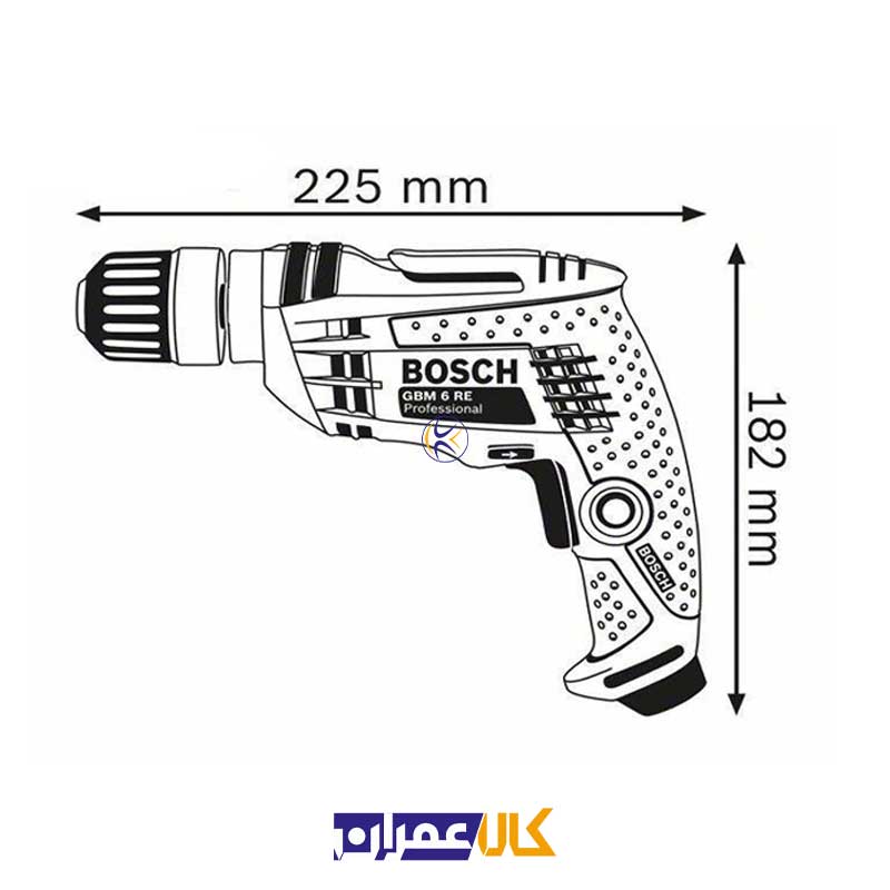 دریل خانگی مدل GBM 6 RE بوش