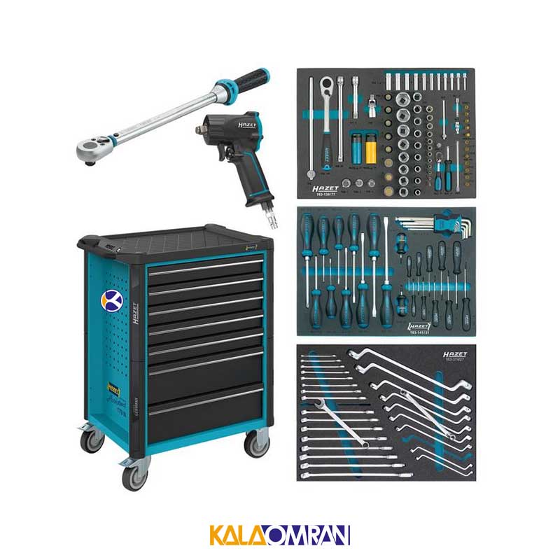 جعبه ابزار چرخ دار 8 کشو 264 پارچه مدل 179N- BMW هازت