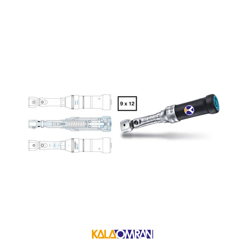 آچار ترکمتر سری خور 12*9 مدل 6280-1CT هازت