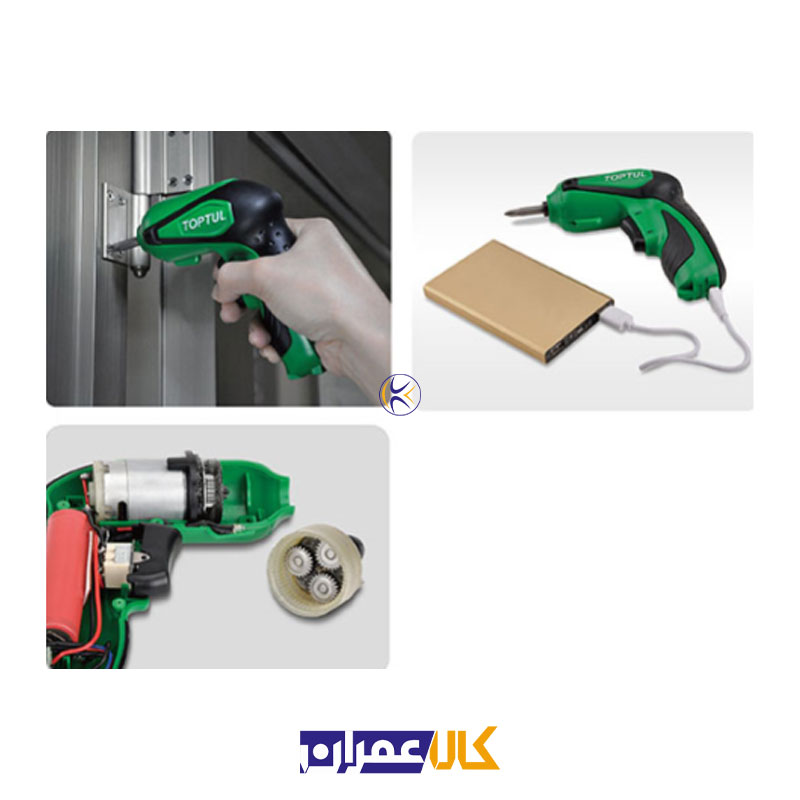 پیچ گوشتی شارژی 3 نیوتن مدل KPDB0803 تاپ تول Toptul