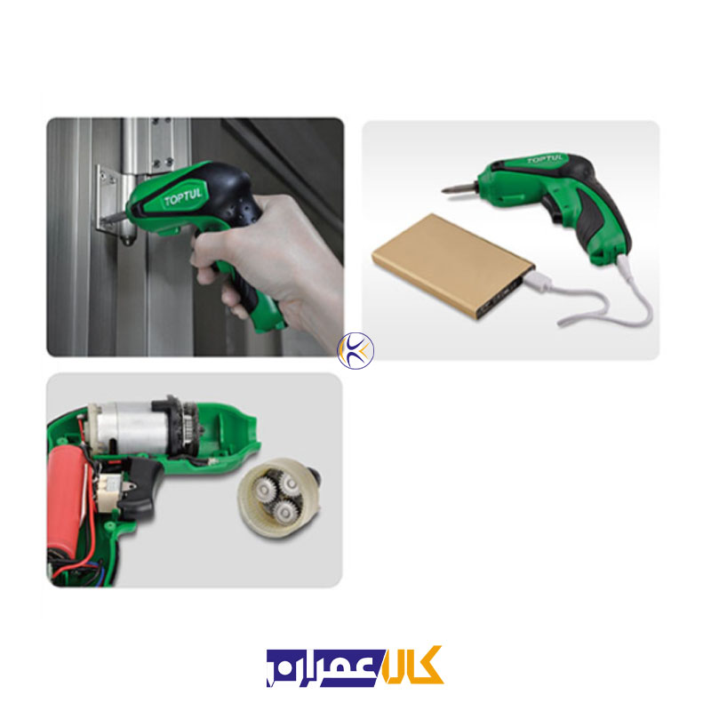 پیچ گوشتی شارژی 3 نیوتن ( 3.6 ) مدل KPDB0803 تاپ تول Toptul