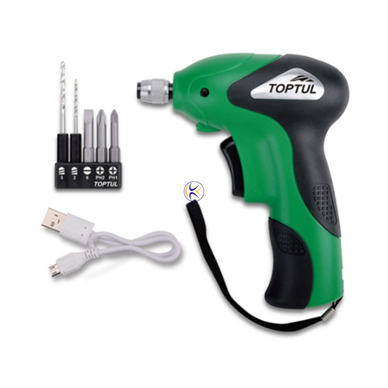 پیچ گوشتی شارژی 4.5 نیوتن (6.4) مدل KPDB0805 تاپ تول Toptul