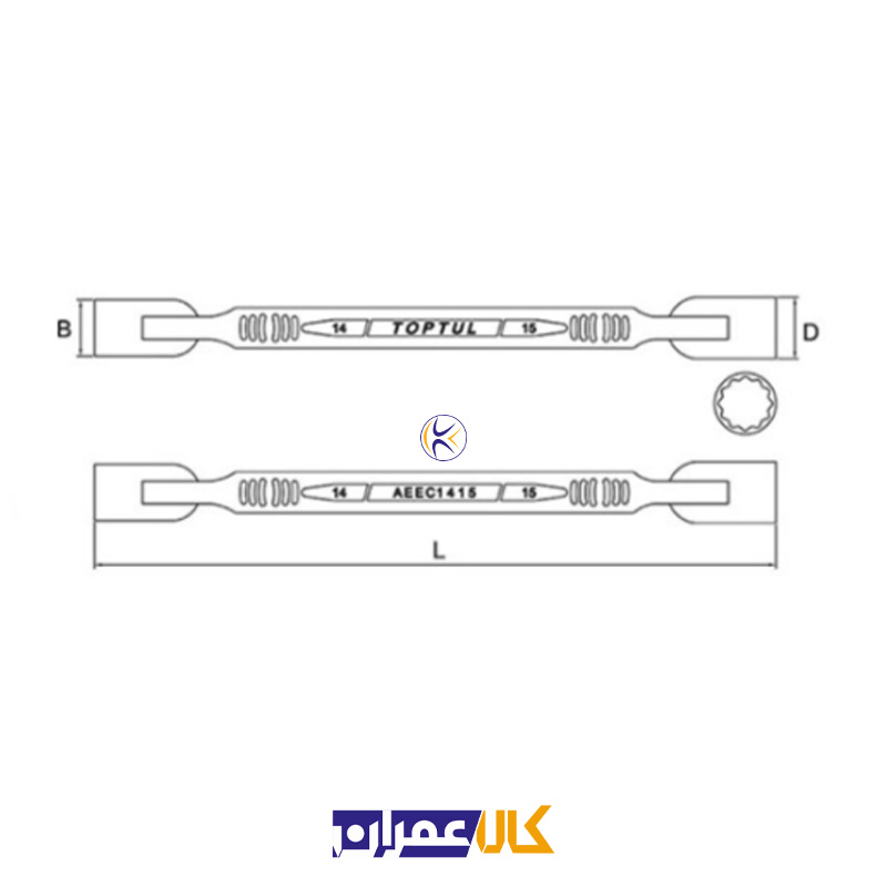 آچار دوسر بکس مدل AEEC تاپ تول TOPTUL