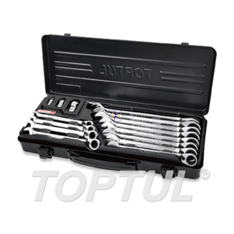 سری جغجغه ای 12 عددی با 3 آدابتور مدل GBA1541 تاپ تول TOPTUL