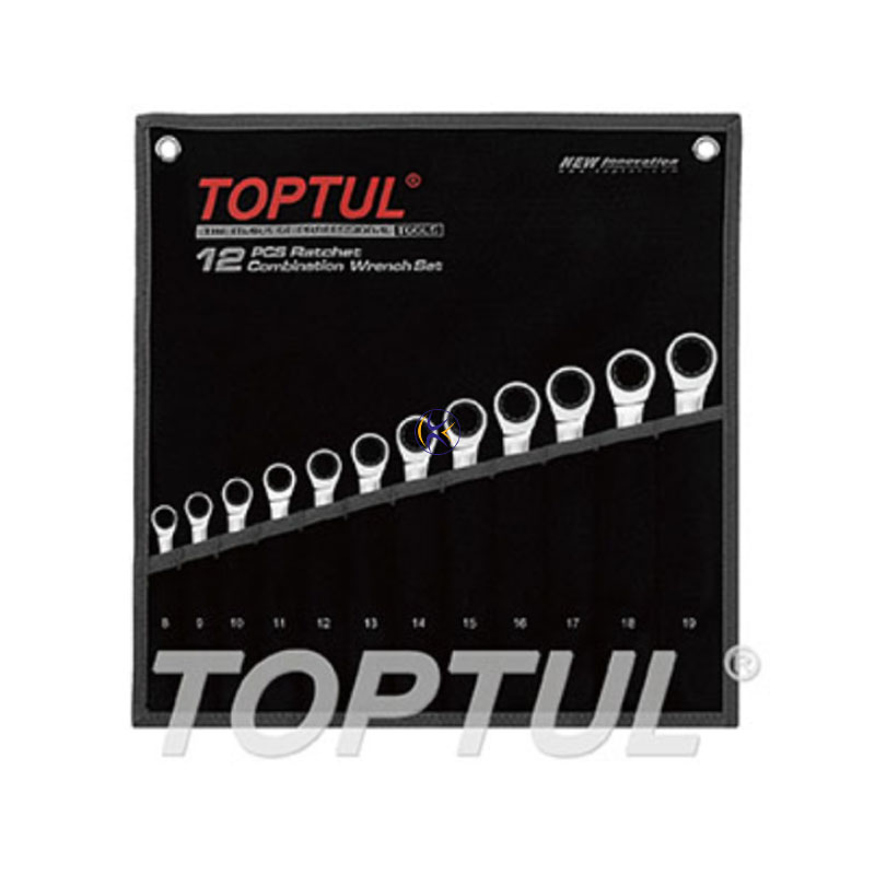 سری جغجغه ای 12 عددی بدون ضامن کیفی (بدون آدابتور) مدل GPAQ1202 تاپ تول TOPTUL