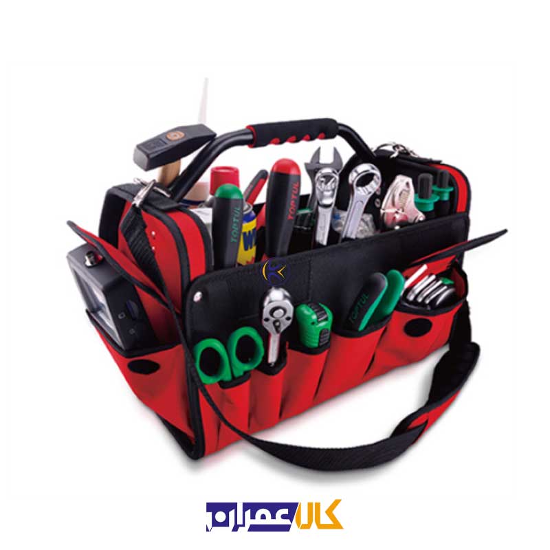 کیف ابزار (پلی استر ) قرمز رنگ مدل PBW-041A تاپ تول Toptul