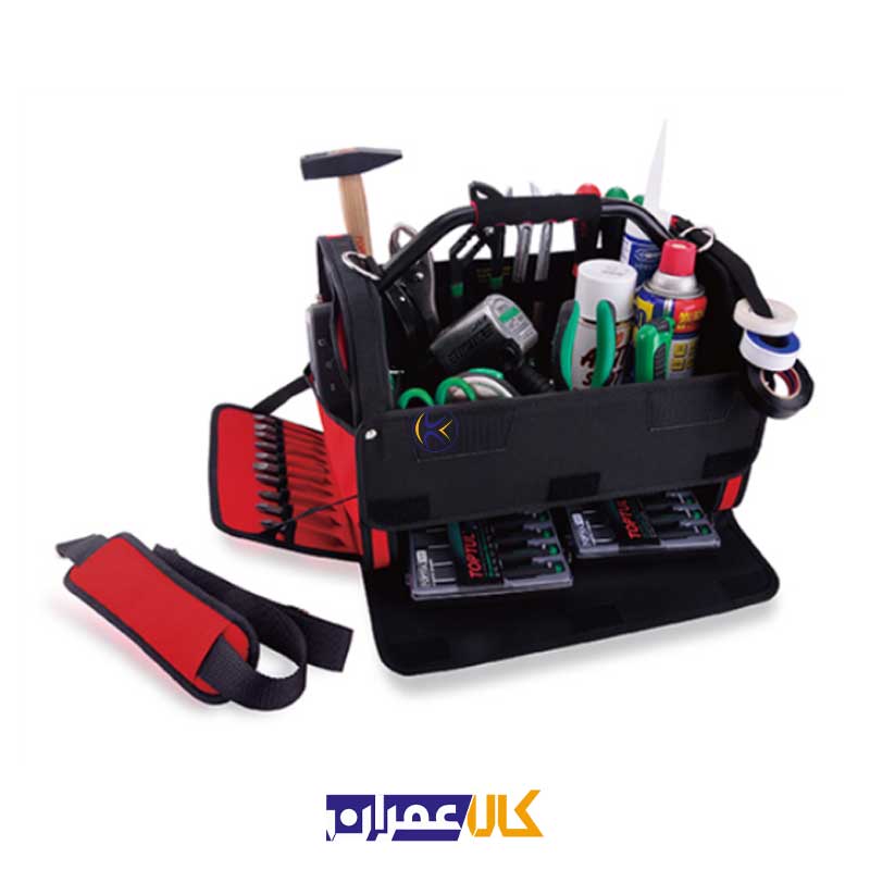 کیف ابزار (پلی استر ) قرمز رنگ مدل PBW-041A تاپ تول Toptul