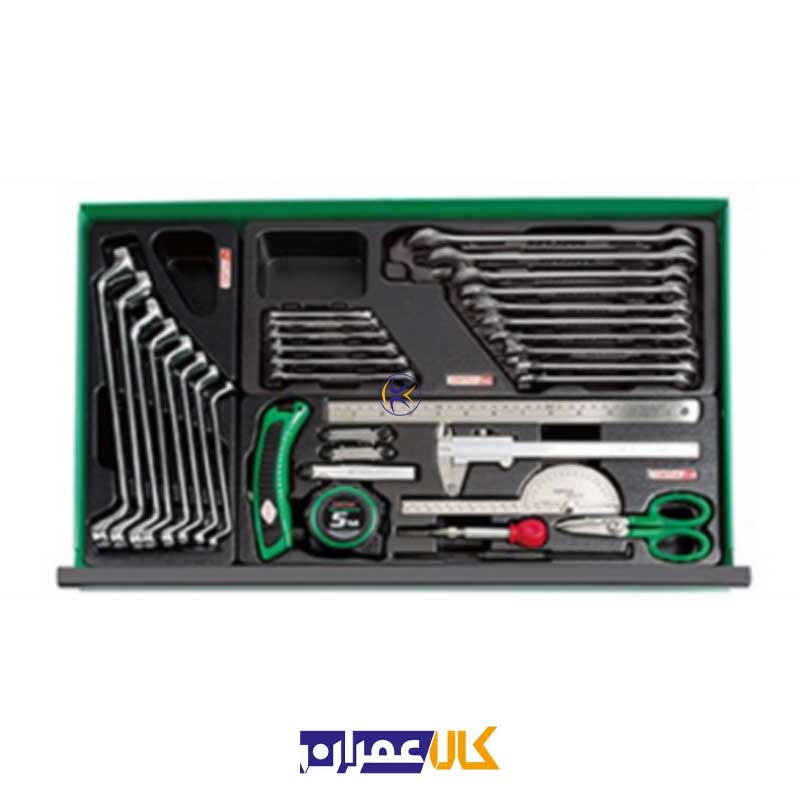 جعبه ابزار 5 کشویی چرخ دار 157 پارچه مدل GCAJ0006 تاپ تول Toptul