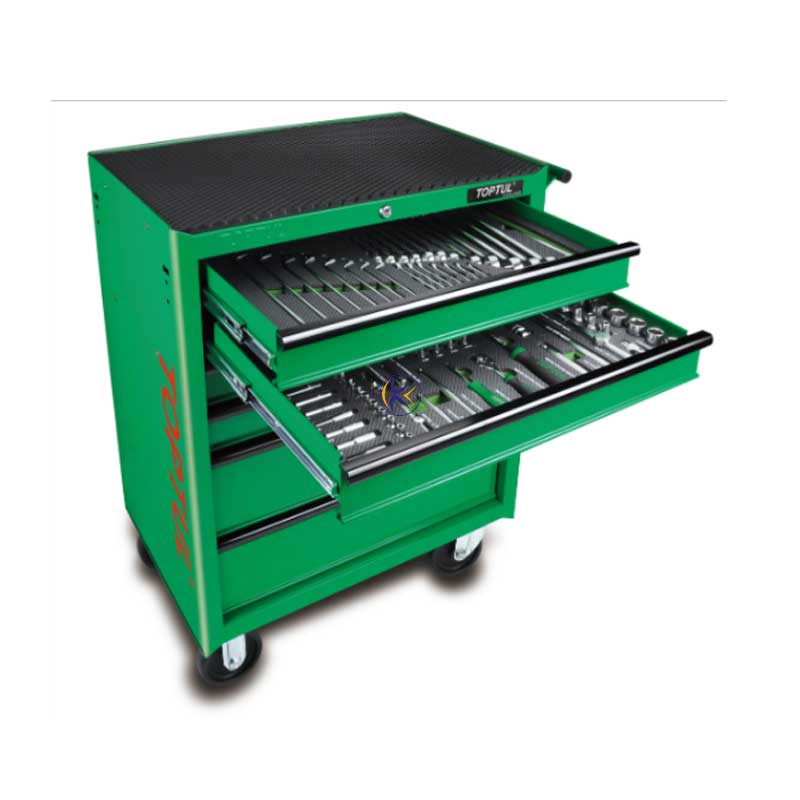 جعبه ابزار 6 کشویی چرخ دار 208 پارچه مدل GE-20815 تاپ تول Toptul