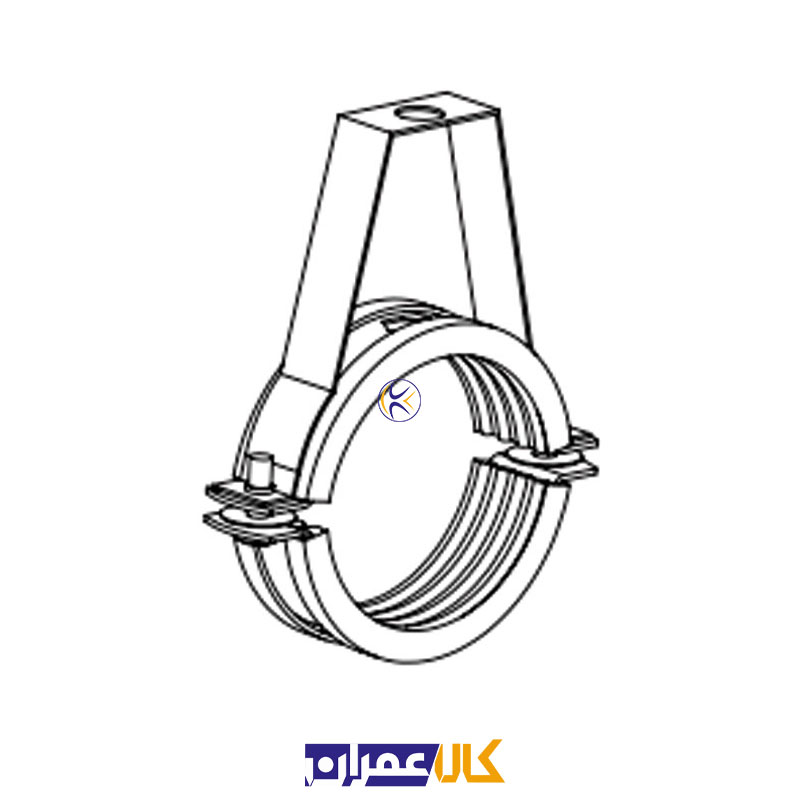 بست روکش دار رگلاژی ½1 اینچ کانکت