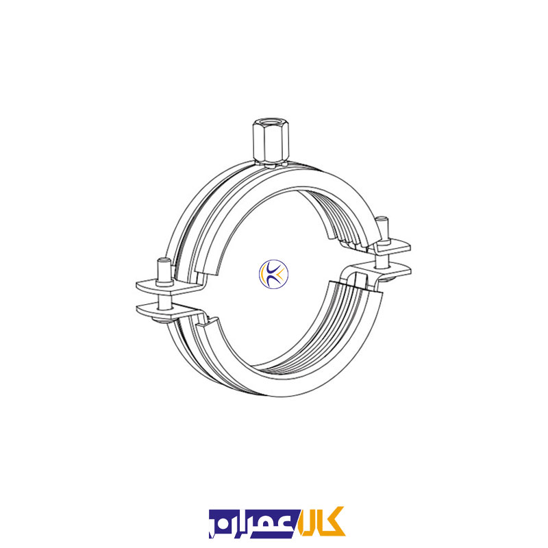 بست روکش دار دو پیچ 3 اینچ کانکت