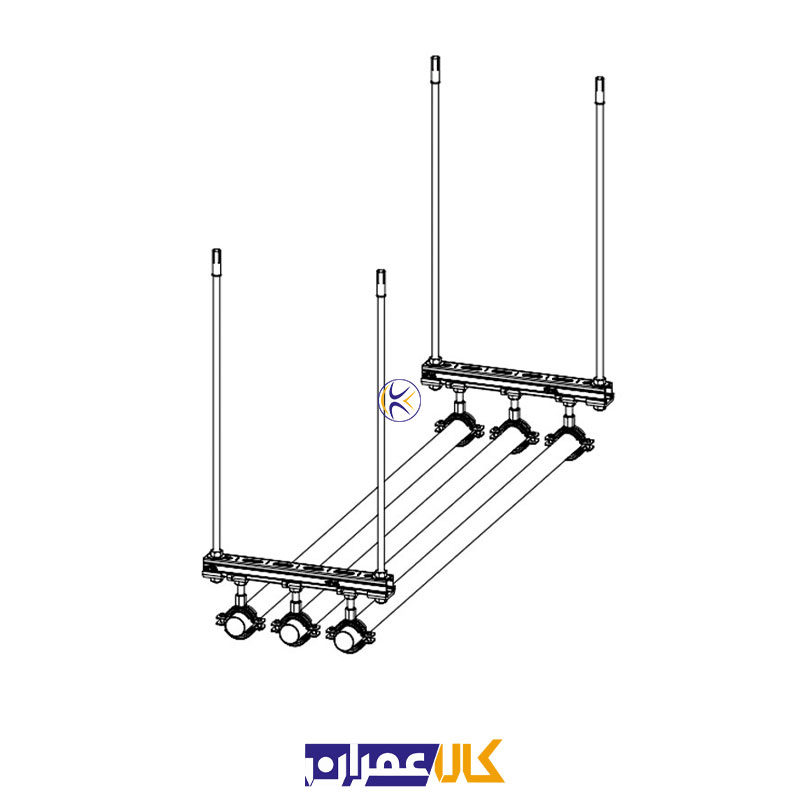 بست روکش دار دو پیچ ½1 اینچ کانکت