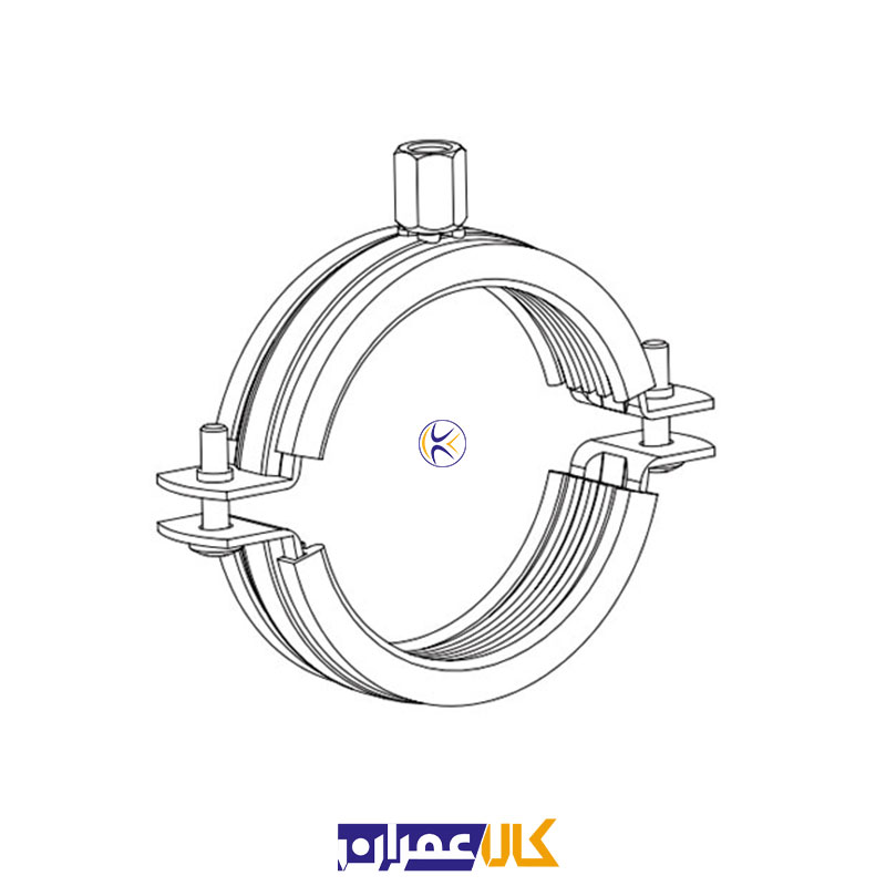بست روکش دار تک پیچ 1 اینچ کانکت