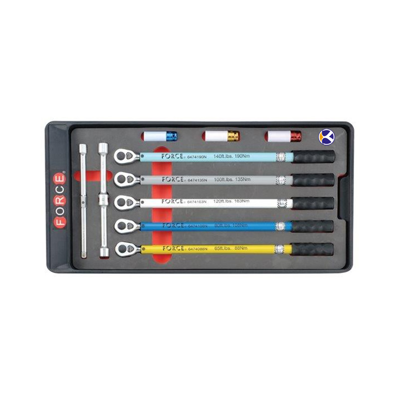 جعبه ترکمترهای مخصوص + آچار چرخ 9pc سایز "1/2 اینچ مدل 64707 فورس