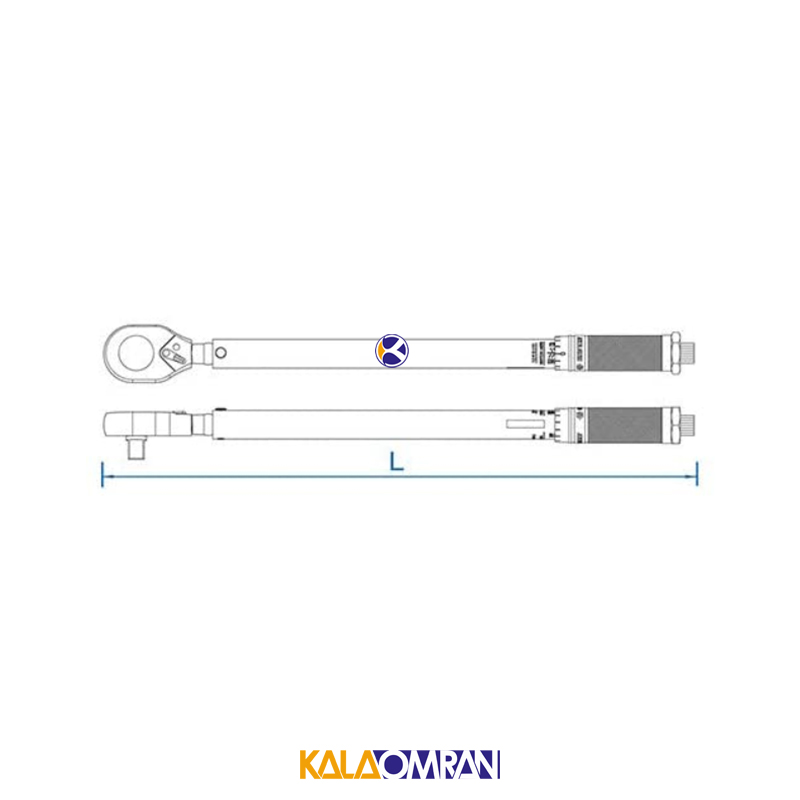 آچار ترکمتر جغجغه ای تقه ای درایو 1/2 اینچ مدل 34423-2A کینگ تونی