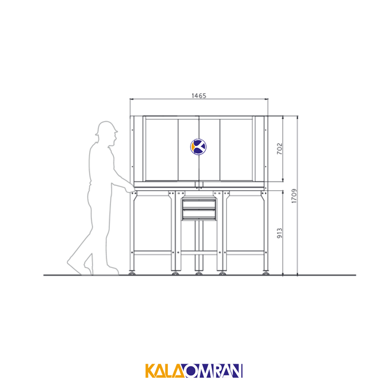 میز کار حرفه ای شاهرخ ابزار کد T520C
