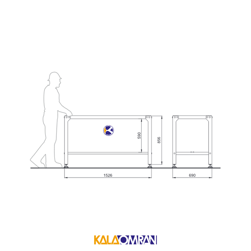 میز کار حرفه ای شاهرخ ابزار کد T500