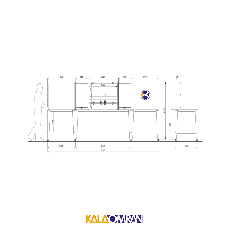 میز کار حرفه ای شاهرخ ابزار کد T400B