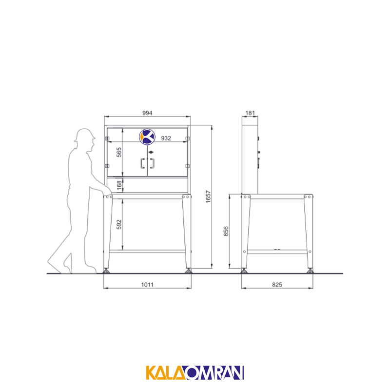 میز کار حرفه ای شاهرخ ابزار کد MT100B