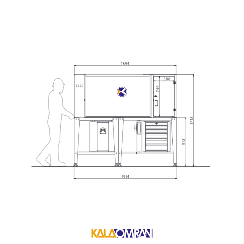 میز کار حرفه ای شاهرخ ابزار کد LT1