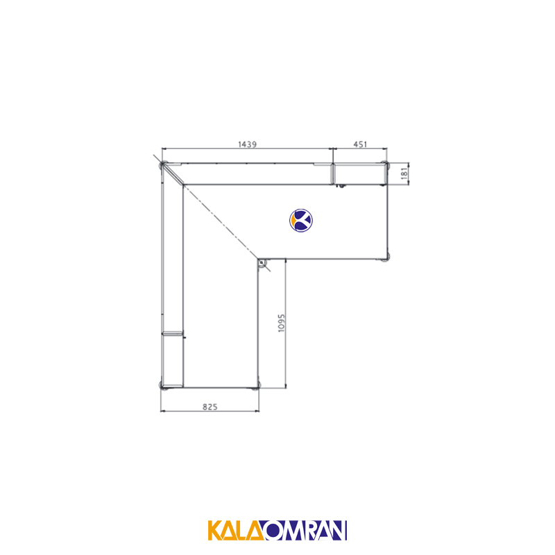 میز کار حرفه ای شاهرخ ابزار کد LT1