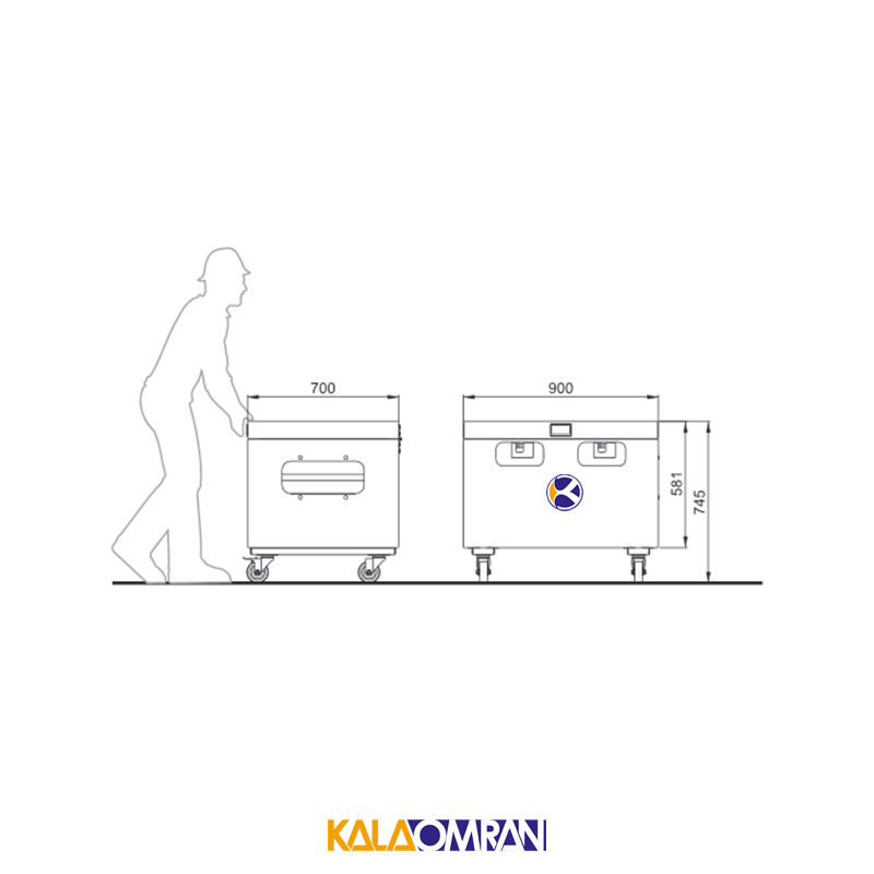 جعبه ابزار ترانزیتی شاهرخ ابزار کد MWH500F
