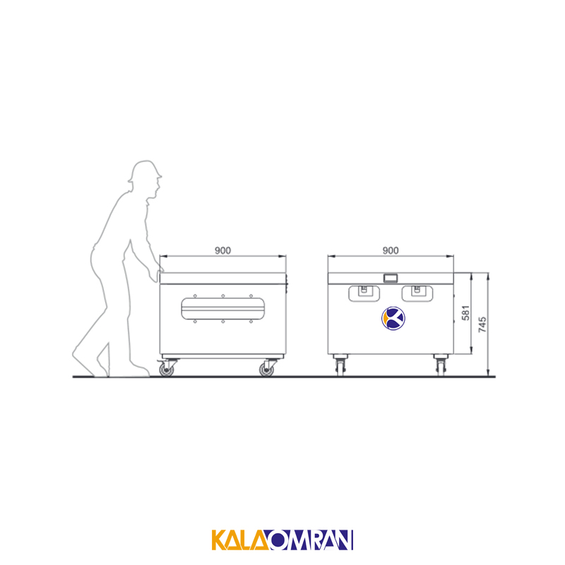 جعبه ابزار ترانزیتی شاهرخ ابزار کد BWH500F